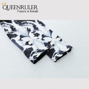 2018 Sexy Running Pants (Black Butterfly) - Queenruler