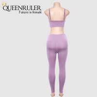 Queenruler Sweatshirt & Leggings (Purple) - Queenruler