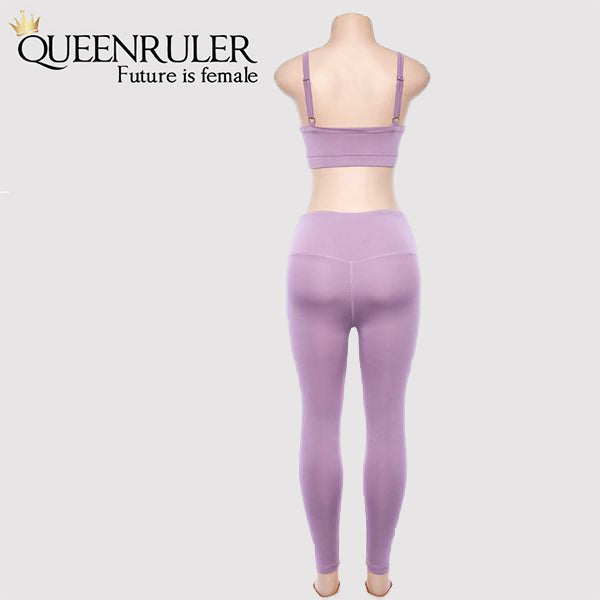 Queenruler Sweatshirt & Leggings (Purple) - Queenruler