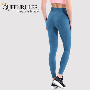 Quick Dry Yoga Pants (Blue) - Queenruler