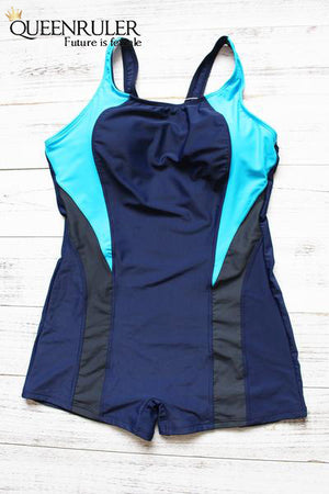 One Piece Fashion Swimsuit (Purple) - Queenruler