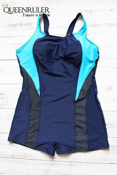 One Piece Fashion Swimsuit (Purple) - Queenruler