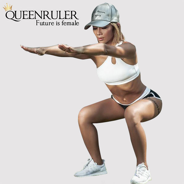 Sexy One Shoulder Sports Bra (White) - Queenruler