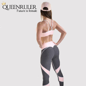 Elastic Gym Leggings (Gray) - Queenruler