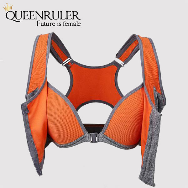 Professional Zipper Bra (Orange) - Queenruler