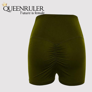 Women Fitness Scrunch Shorts - Queenruler