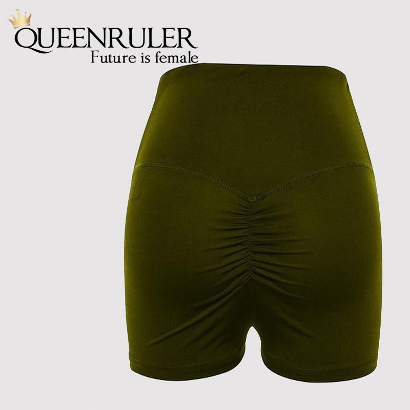 Women Fitness Scrunch Shorts - Queenruler