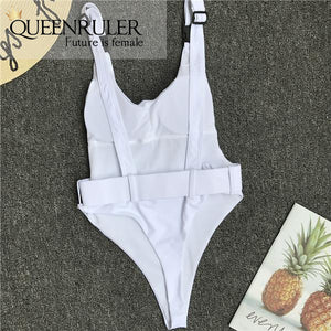 Queenruler Sexy Bathing Suit (White) - Queenruler