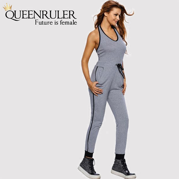Sexy Backless Gym Jumpsuit - Queenruler