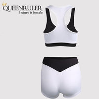 Cool Running Shorts and Bra (White) - Queenruler