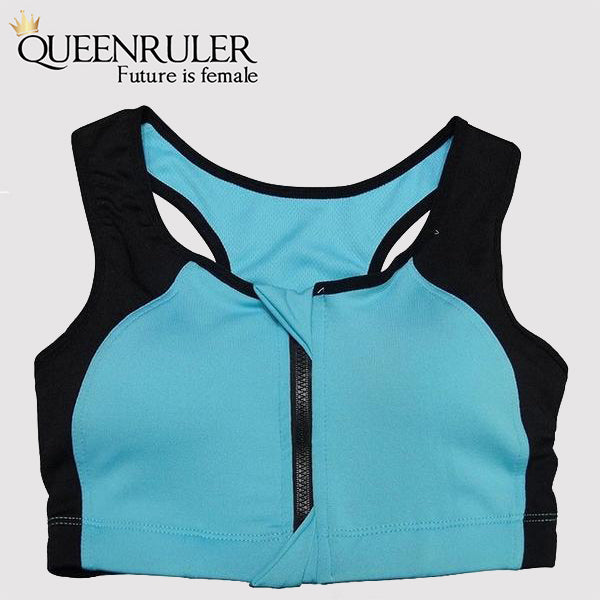 Women Sports Fitness Bra (Blue) - Queenruler