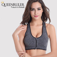 Cleavage Enhancing Athletic Bra (Gray) - Queenruler