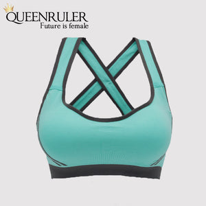 Breathable Fitness Bra (Light Green) - Queenruler