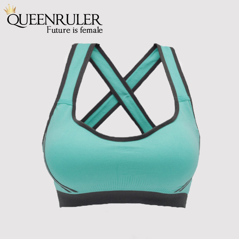 Breathable Fitness Bra (Light Green) - Queenruler