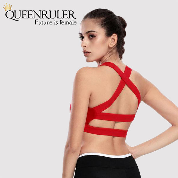 Cross Strap Workout Bra - Queenruler