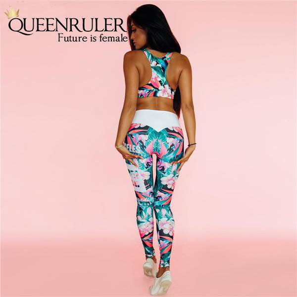 Retro Digital Print Workout Set - Queenruler