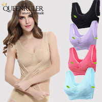 Women Yoga Lace Bra (Nude) - Queenruler