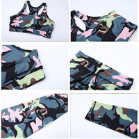 Sexy Camo Athletic Set (Army Green) - Queenruler