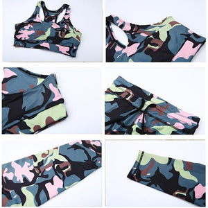 Sexy Camo Athletic Set (Army Green) - Queenruler