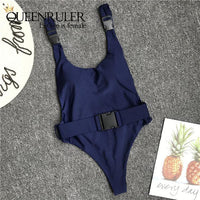 Sexy Monokini (Blue) - Queenruler
