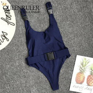 Sexy Monokini (Blue) - Queenruler