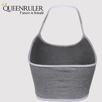 Fitness Push Up Stretch Bra (Gray) - Queenruler