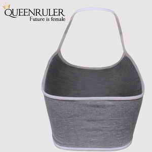 Fitness Push Up Stretch Bra (Gray) - Queenruler
