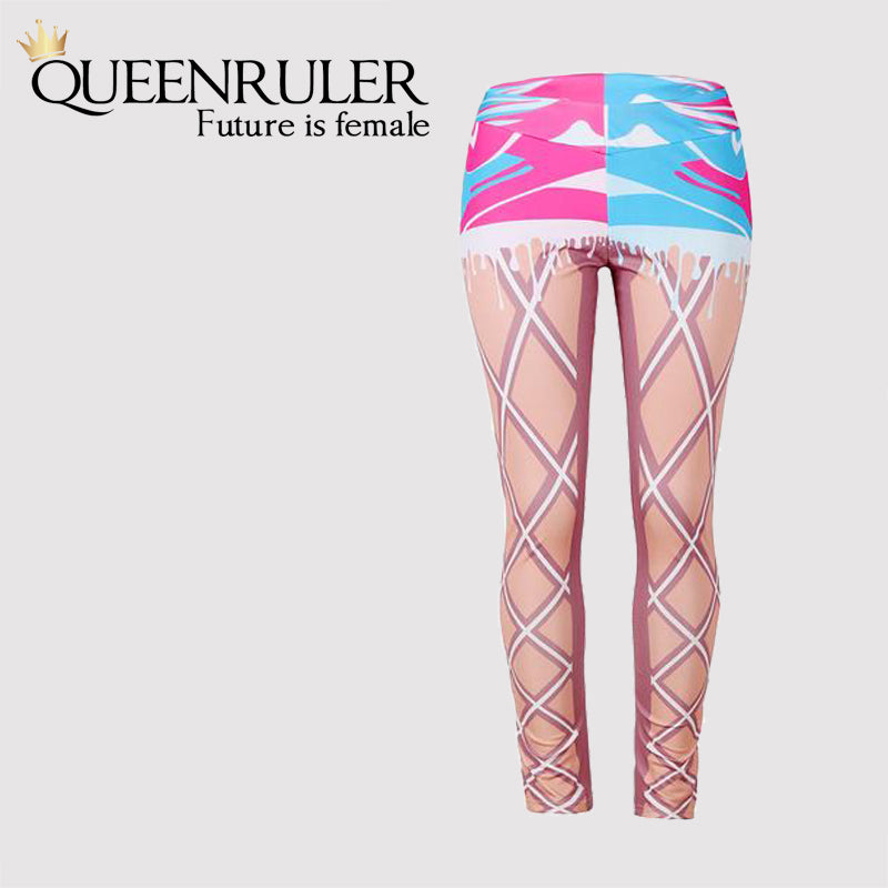 Skin Print Low Waist Leggings - Queenruler