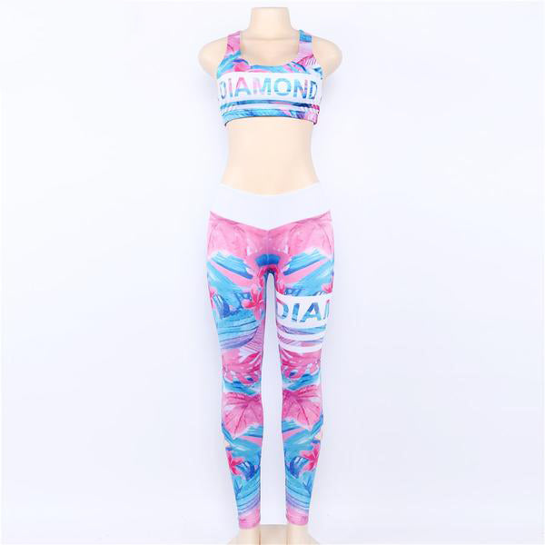 Retro Digital Print Athletic Set - Queenruler