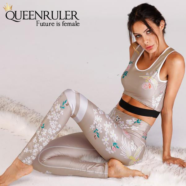 Sexy Women Retro Yoga Set - Queenruler