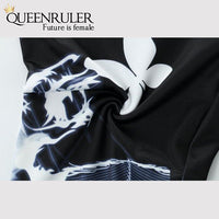 2018 Sexy Running Pants (Black Butterfly) - Queenruler