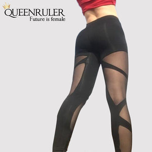 Transparent Mesh Yoga Pants - Queenruler