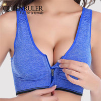 Cleavage Enhancing Athletic Bra (Blue) - Queenruler