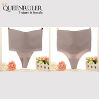 High Waist Seamless Pantie (Gray) - Queenruler