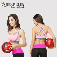 Breathable Fitness Bra (Fuchsia) - Queenruler
