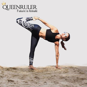 Tree of Nature Leggings (Black) - Queenruler