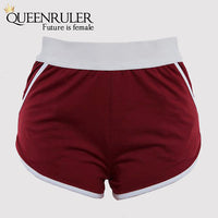 Hot Cotton Athletic Shorts (Red) - Queenruler
