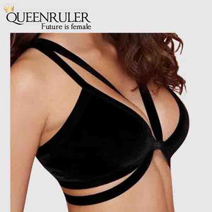 Sexy sport Strap bra (Black) - Queenruler