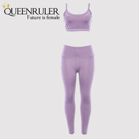 Queenruler Sweatshirt & Leggings (Purple) - Queenruler