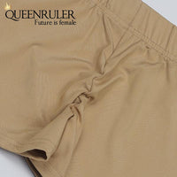 Queenruler Sexy Athletic Shorts (White) - Queenruler