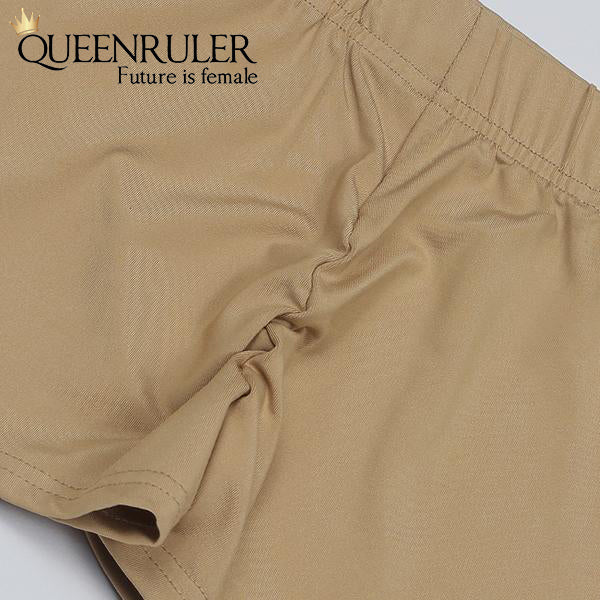 Queenruler Sexy Athletic Shorts (White) - Queenruler