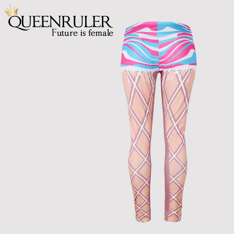 Skin Print Low Waist Leggings - Queenruler