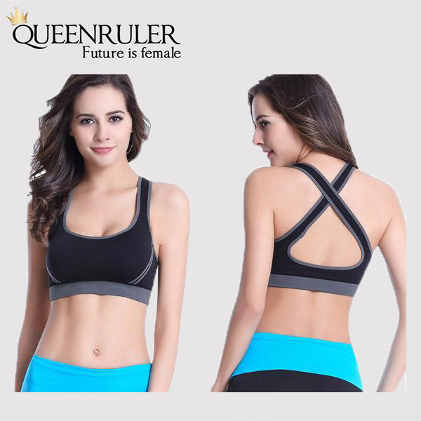 Breathable Fitness Bra (Black) - Queenruler