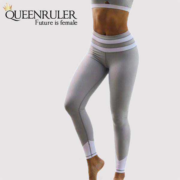 Quick Dry Running Leggings (Grey) - Queenruler