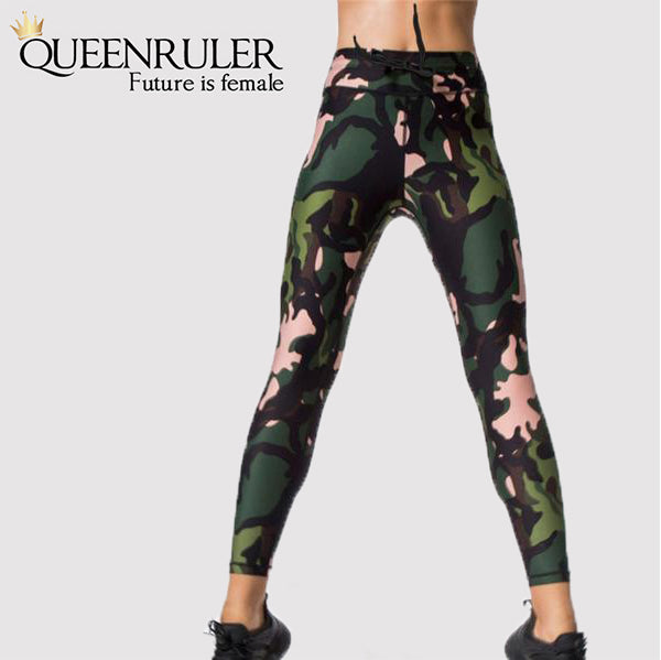 Sexy Camo Athletic Set (Army Green) - Queenruler