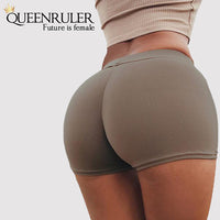 Queenruler Sexy Athletic Shorts (Brown) - Queenruler