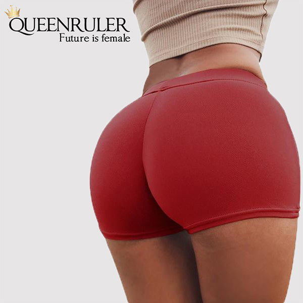 Queenruler Sexy Athletic Shorts (Red) - Queenruler