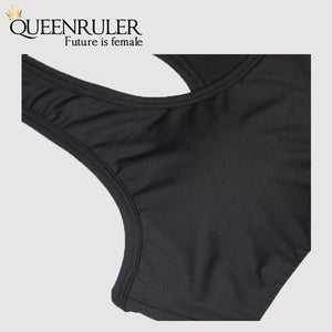 Womens Running Shorts And Vest Set (Black) - Queenruler