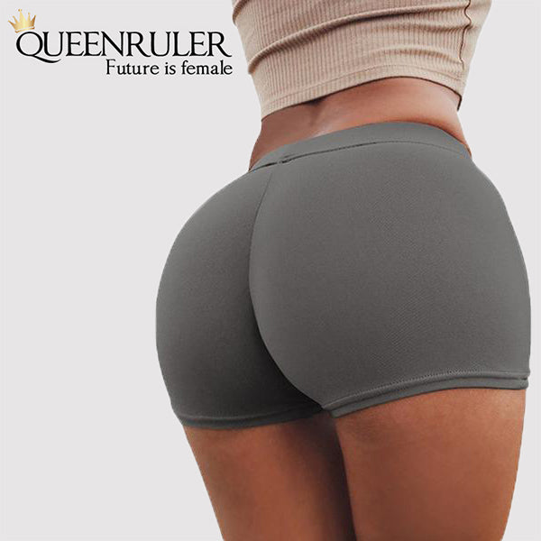 Queenruler Sexy Athletic Shorts (Grey) - Queenruler