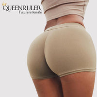 Queenruler Sexy Athletic Shorts (Khaki) - Queenruler